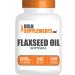 BulkSupplements.com Flaxseed Oil Softgels - Flaxseed Supplement Flaxseed Oil 1000mg Softgels - Herbal Supplement Gluten Free 1 Softgel per Serving 240 Count (Pack of 1)