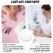 Ipetboom French Tip Nail Tool 6pcs Nail Art Silicone Stamp Silica Gel Cosmetic Transfer Seal Manicure Tools 2.50X2.50X1.30CM Transparent 1 - Buy Online on GoSupps.com