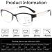 Shop Ery Anti-Blue Progressive Multi-Focus Reading Glasses - Feather-Hinge Comfort Dual-Purpose Gray +2.00 - Buy Online on GoSupps.com