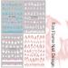 Nail Art Decoration DIY Adhesive Decals Nail Foils Nail Art Stickers 3D Fire Flame Design Pink Blue(STZCS-29) - Buy Online on GoSupps.com