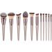 Angled Face Brush Dense And Soft Synthetic Fibers Powder Buffing Brushes For Seamless Makeup Cream Blending Brushes Little Flame - Buy Online on GoSupps.com