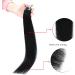 Micro Loop Hair Extensions Micro Ring 50g Remy Real Human Hair Extensions (18 Inch #1 Black) - Buy Online on GoSupps.com