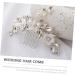 Ipetboom Bride Hair Comb Wedding Bride Hair Accessories Wedding Hair Accessories Wedding Hair Comb Bridal Hair Comb Flower Hair Side Comb Miss White Manual Metal Crystal Flower - Buy Online on GoSupps.com