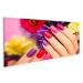 islandburner islandburner High-quality canvas print Manicure covered in nature-inspired nail polish Wall art Poster