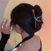 Red Rose Flower Hair Claw Clip - Non-Slip Large Metal Barrette for Thick Hair - Women's/Girls' Fashion Accessory - Buy Online on GoSupps.com
