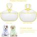 Shop Petcute Waterproof Dog Raincoat - Transparent PVC Hooded Design for Medium & Large Dogs - Breathable Button Closure - Yellow - Buy Online on GoSupps.com