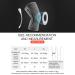 AmRelieve Ultra Knee Elite Compression Sleeve with Side Stabilizers - Professional Knee Brace for Men Women - 3D Knee Compression Pad for Joint Pain Relief (Size L, Grey) - Buy Online on GoSupps.com