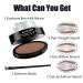 GL-Turelifes 3 Pairs Seals Eyebrow Stamp & Brow Brush Set - Light Brown | Instant Natural Brow Makeup Tool - Buy Online on GoSupps.com