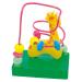 Bino & Mertens 84160 motor loop wooden toys from 1 year (motor toys to promote hand-eye coordination funny giraffe design perfect for on the go size: 10x7x12.5 cm) multicolored
