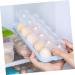 JOINPAYA Refrigerator Egg Trays Refrigerator Egg Storage Organizer Egg Holder for Fridge Egg Tray Storage Box Food Egg Plate - Buy Online on GoSupps.com