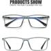 Tusocci Blue Light Blocking Glasses - Matte Transparent Grey | Anti-Eyestrain & UV Glare for Computer, Gaming, Phone, TV - Includes Glasses Case - Buy Online on GoSupps.com