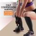 Calf Compression Sleeves Unisex - Leg & Shin Splints Support for Running, Cycling, Gym - L-XL Black - Buy Online on GoSupps.com