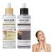 Lumeva Peel Shot Lumeva Visage Point Noir Exfoliant Visage Cor en - S rum Exfoliant Riz Noir & Blanc Nettoyage Profond des Pores et Points Noirs Pour Tous Types de Peau - 80 ml 2 flacons