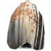 Fall Forests Tree Barber Cape - Adjustable Hair Cutting Cape for All Ages | Autumn Maple Leaves | 55x63 Inch Grey Salon Accessory - Buy Online on GoSupps.com