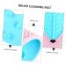 Buy Fox Scrub Makeup Cleaning Mat - Portable Brush Cleaner 17x15cm Blue | Essential Makeup Tools & Supplies for Flawless Cosmetics - Buy Online on GoSupps.com