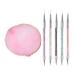 Mcduyant 5 Pieces Nail Polish Pens for Nail Art Resin Nail Art Palette Nail Holder Mixing Palette Nail Design Brushes brush and palette