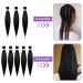 Aomig Pre-Stretched Braiding Hair 26 - Professional Art Fiber Extensions for Box Braids (Black) - 1PC Crochet Braiding - Buy Online on GoSupps.com