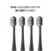 XFU-2007 Sonic Electric Toothbrush - 4 Replaceable Brush Heads for XF-2007 Handle (Black) | International Shipping Available - Buy Online on GoSupps.com