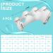 Adjustable Silicone Toe Spacers for Hammer Toes - 2 Pairs (M Size) | Toe Straighteners/Separators for Women Men - Buy Online on GoSupps.com