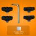 ELAPCO Bike Brake Pads 4 PCS + Installation Tool | C-Shaped 50MM Pads for Mountain Bike | Ideal Road Brake Pads | Reliable in Wet Conditions - Buy Online on GoSupps.com
