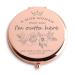 Retirement Gifts for Women Rose Gold Travel Makeup Mirror a Wisw Woman Once Said Coworker Farewell Gift Female Teacher Boss Nurse Doctor Lawyer Social Worker Leade