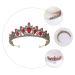 Lurrose Baroque Wedding Crown Tiara - Rhinestone & Crystal Ruby Princess Headpiece for Bridal Engagement & Birthday Parties - Buy Online on GoSupps.com