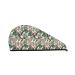 Hair Towel Wrap Hair Drying Towel with Button Towel Turban Head Towel to Dry Hair Quickly (Palm Trees and Tropical)