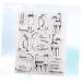 Lurrose 3pcs Stamps DIY Cat Clear Stamp Emailed Stamp Silicone Seal Stamp Photo Album The Album Animal As Shownx3pcs mediumx3pcs - Buy Online on GoSupps.com