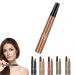 Cohbskj Glowly Secret Eyebrow Pen Unique Quad Eyebrow Pencil Quad Forked Liquid Eyebrow Pencil Long-Lasting Waterproof Microblading Eyebrow Pen (1PCS-E)