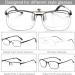 VANANA Clip-On Blue Light Blocking Reading Glasses | Flip Up 2.0x Magnifying Full-Frame Readers | Clear Lens for Eye Protection - Buy Online on GoSupps.com