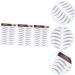 BIUDECO 3 Sheets Waterproof Eyebrow Stickers Brow for Women False Eyebrows for Women Transfer Stickers 21x15cm Black - Buy Online on GoSupps.com