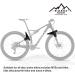 NICEDACK Adjustable Bike Fender Set - Front and Rear Mudguards for 650B to 29 inch Fat Tire and Disc Brake Bicycles (Black) - Buy Online on GoSupps.com