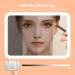 TOUCHFEEL Rechargeable LED Makeup Mirror - 1X/3X/7X Magnifying Vanity Mirror with 72 LED Lights - Portable & Touch Sensor Design - 3 Color Lights - White - Buy Online on GoSupps.com