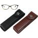 Leather Glasses Box - 2pcs Portable Case for Reading & Sunglasses | Stylish & Durable Storage - Buy Online on GoSupps.com
