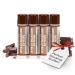 RaGaNaturals Natural Chocolate Lip Balm - Original Beeswax Shea Butter Jojoba Oil Vitamin E - All Day Hydration for Dry & Cracked Lips - Stocking Stuffers & Christmas Gift -Handmade in USA (4 Pack)