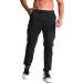 Kroivil Men's Casual Drawstring Sweat Jogging Cargo Pants - X-Large Black - Buy Online on GoSupps.com
