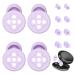 2 Pairs Ear Plugs for Sleeping Reusable Noise Cancelling Earplugs Soft Silicone Hearing Protection Earplugs for Sleep Snoring Swimming Concert Motorcycle Work Noise Sensitivity 33dB Hh-purple