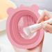 Youpo Silicone Make Up Brush Cleaning Mat Bear-shaped Brush Cleaning Pad Makeup Brush Cleaner Cleaning Pad And Scrubber Cleaning Tool For Brushes Sponges Pink Color - Buy Online on GoSupps.com