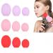 YZRYXHWL 9-Piece Makeup Brush Cover Dustproof Makeup Brush Protector Cap Travel Makeup Brush Storage Holder Silicone Makeup Brush Protector Cap Reusable Make (Pink Purple Red 3 purple+3 pink+3 red