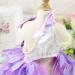 Yekeyi Spring-Summer Princess Dress for Pets - Cute Tutu Costumes for Rabbits Dogs & Cats - XL Violet Leaves Decor - Buy Online on GoSupps.com
