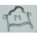 Dressage curb bit curb bit stainless steel + chin chain 12.5 13.5 14.5 15.5 16.5 also oversize Tysons (14.5)