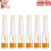 Turmeric Moisturizing Lip Balm Reduce Lip Wrinkles Lip Scrub Exfoliating Natural Lip Balm Moisturizer Restore Natural Lip Tone for Dry Lips (6pcs)
