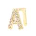 Hip Hop Fake Teeth Halloween False Teeth capital letter a single hip hop false tooth halloween festival hip hop tooth decoration accessories halloween dentures ornaments (gold)