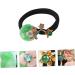 Mikinona 1pc Ancient Style Hair Circle Headband Elastic Decorative Hair Tie Gemstone Hair Tie Hair Styling Tie Bejeweled Headband Flower Hair Tie Girl Green Agate Bun Literature and Art - Buy Online on GoSupps.com