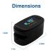 Buy CONTEC CMS50NA Fingertip Pulse Oximeter - Accurate SPO2 & Pulse Rate Monitor with OLED Display (Black) - International Shipping Available - Buy Online on GoSupps.com