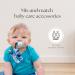 Shop Dodo Babies Pacifier Clip & Bite Ring Toy Set | 4 Clips + 2 Silicone Rings | Universal Holder | Fun Blue & Gray Prints for Boys & Girls - International Shipping - Buy Online on GoSupps.com