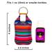 Hand Sanitizer Holder - 1 oz Travel Size Keychain Serape Tie Dye Design for Easy Attachment to Purse Backpack & Diaper Bag - Buy Online on GoSupps.com