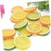 HOMSFOU 39 Pcs Imitation Lemon Slice Simulation Fruits Model Photography Fruits Slices Mini Lemon Model Lifelike Decorative Fruits Fake Lemon Slices Fruit Slices Gray Flakes Pvc Artificial Assorted Colorx3pcs 4X4X0.8CMx3pcs - Buy Online on GoSupps.com