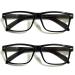 TWINKLE TWINKLE Reading Glasses Men Women Readers Glasses Comfort Spring Hinge Lightweight Eyeglasses for Reading R141 (2 Pairs Black 3.50 Magnification) 2 Pairs Black +3.50 / +350