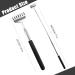 Telescopic Back Scratcher Set - 3 Piece Portable Stainless Steel Scratchers (20cm to 68cm) | Comfort & Relief for Home Travel Office - Black - Buy Online on GoSupps.com